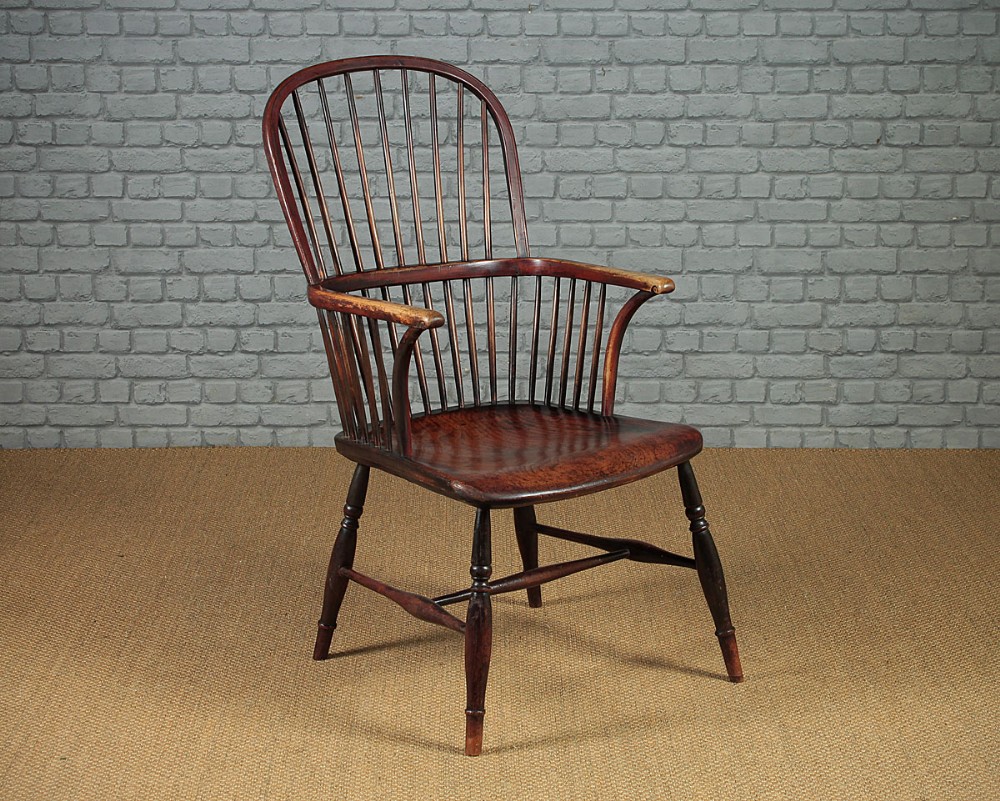 Early 19th.c Ash & Elm Windsor Armchair c.1820