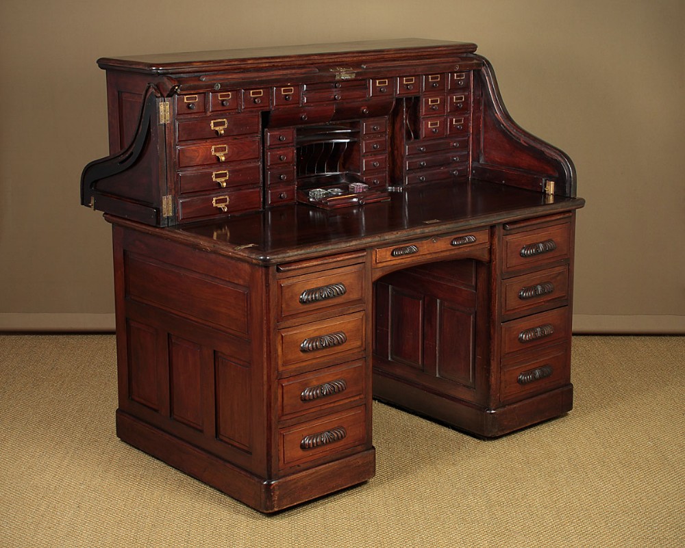 Exceptional Edwardian Roll Top Desk c.1905.