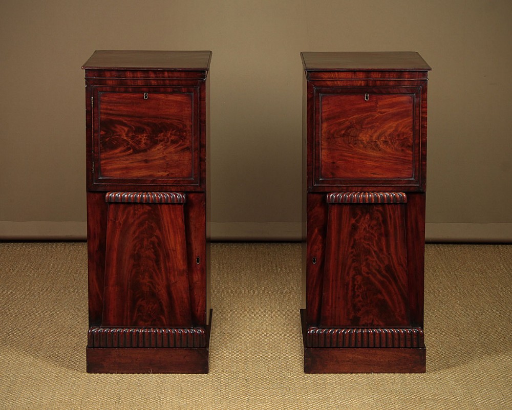 Pair Early 19th.c. Pedestal Cabinets c.1830.
