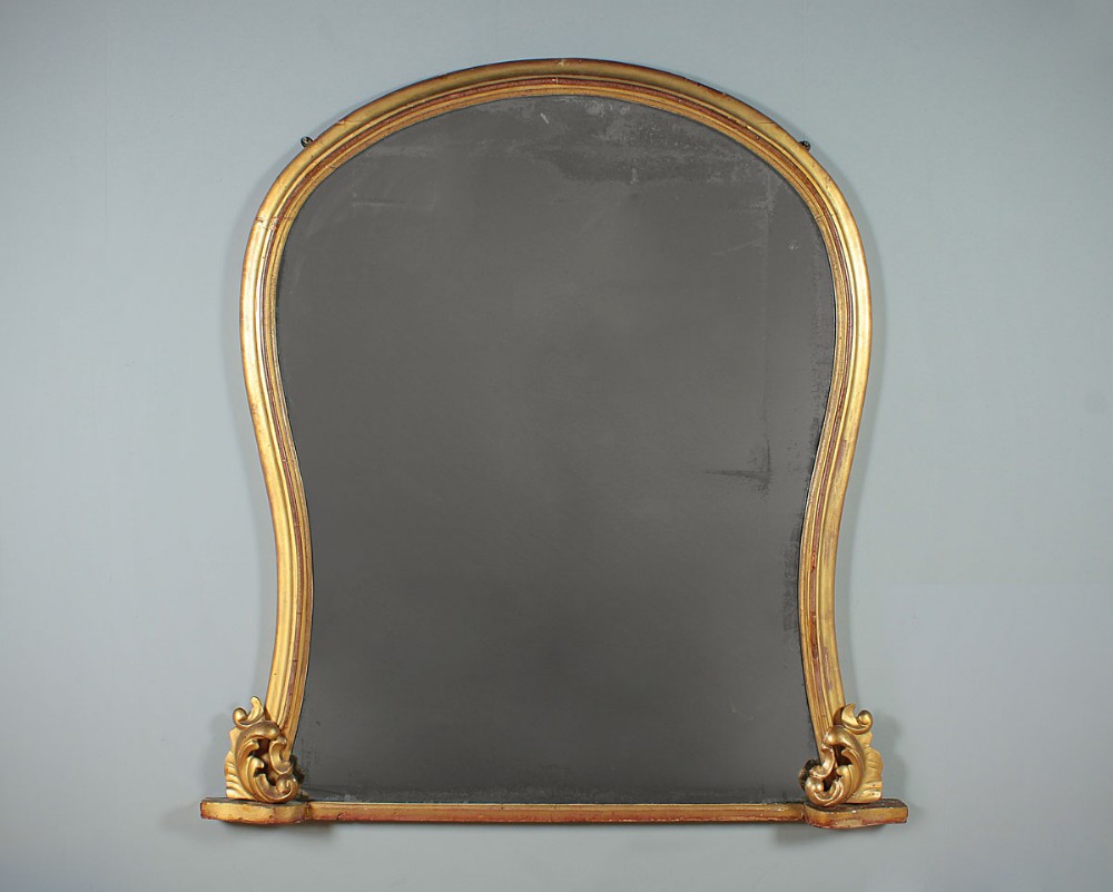 Gilded Overmantle Mirror c.1870.