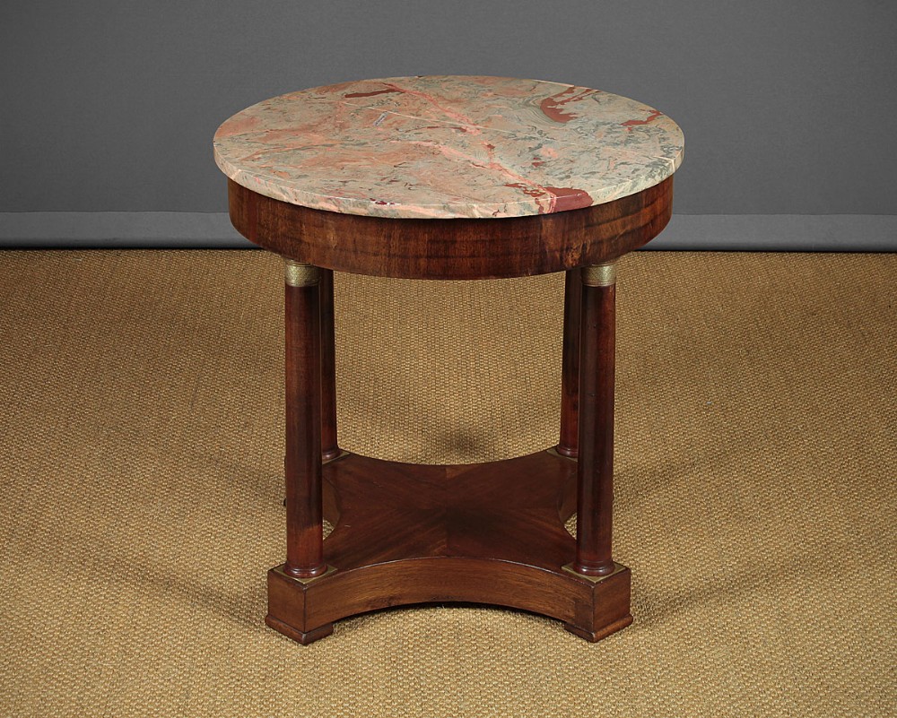 Small Marble Top Gueridon Side Table c.1900.