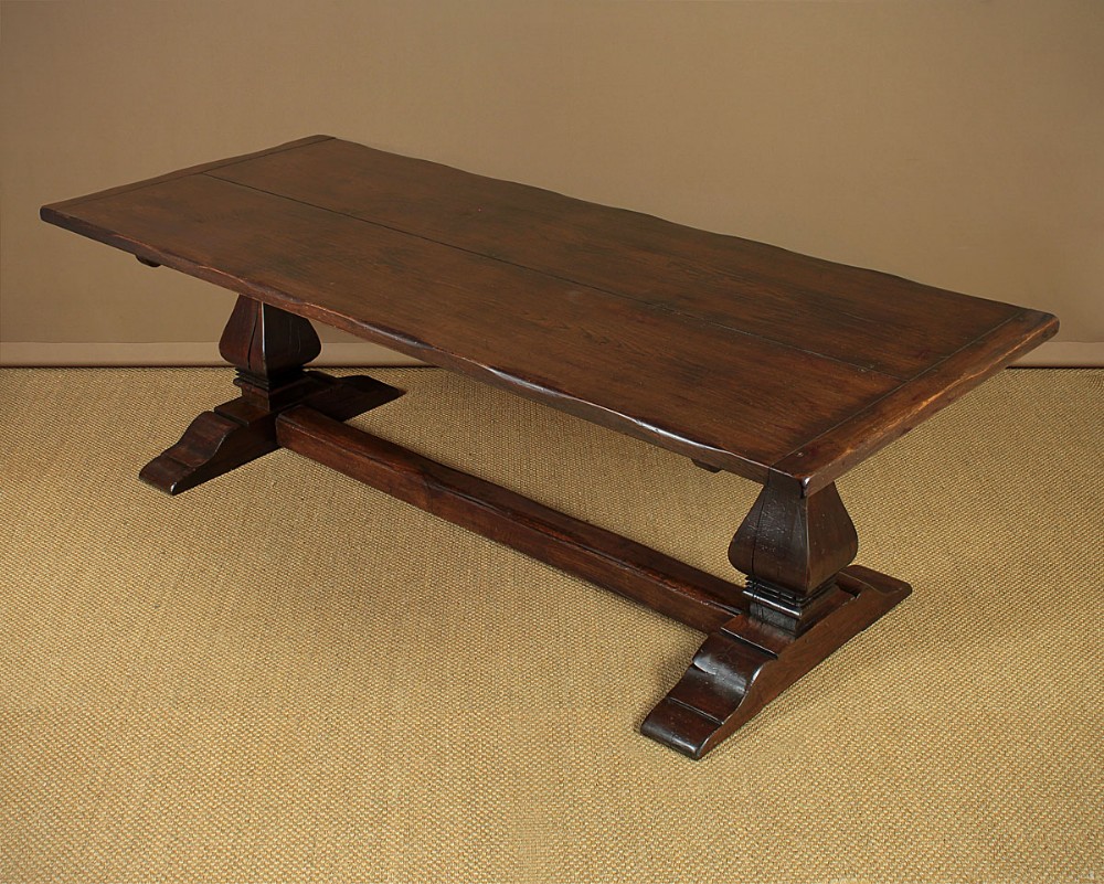 Large Oak Refectory Dining Table c.1930.