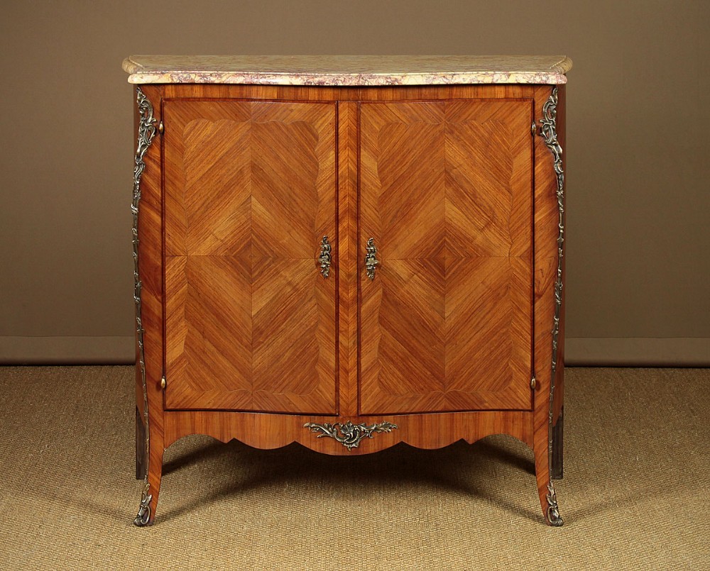 French Marble Top Side Cabinet c.1920.