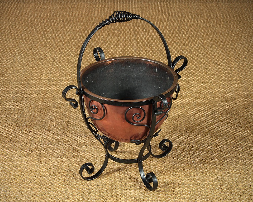 19th.c. Arts & Crafts Fireside Coal Bucket c.1890.