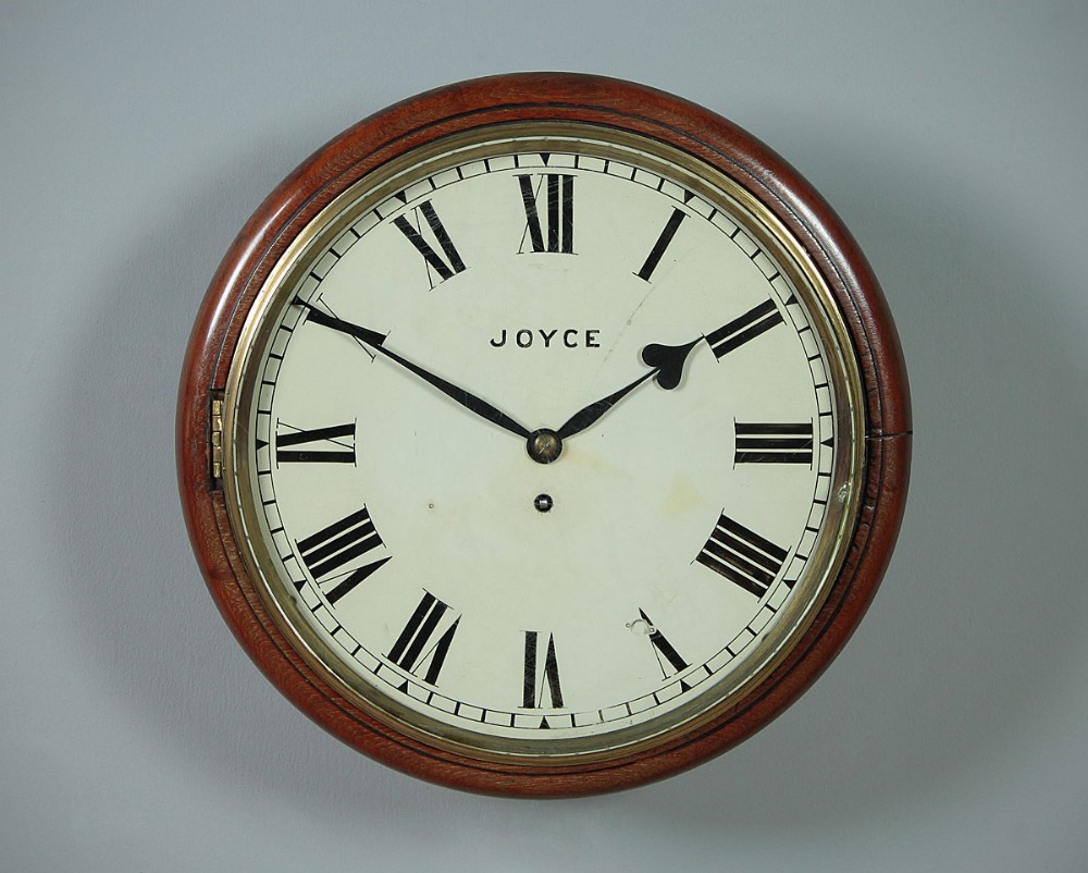 Mahogany Fusee Wall Clock c.1850.