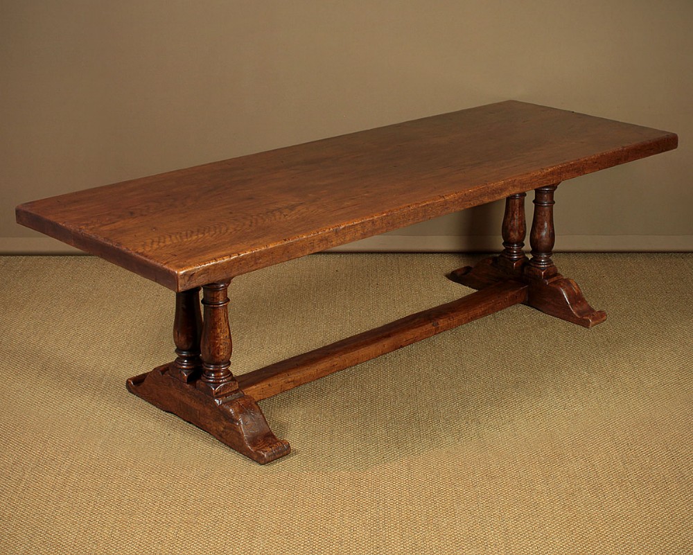 Large Oak Refectory Dining Table c.1930.