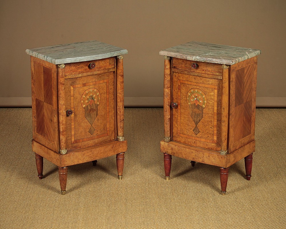 Pair of Art Deco Bedside Cabinets c.1925.
