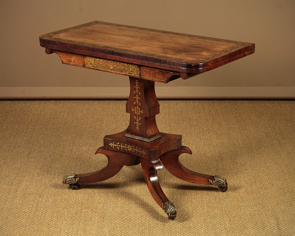 Regency Era Fold Over Games Table c.1820.