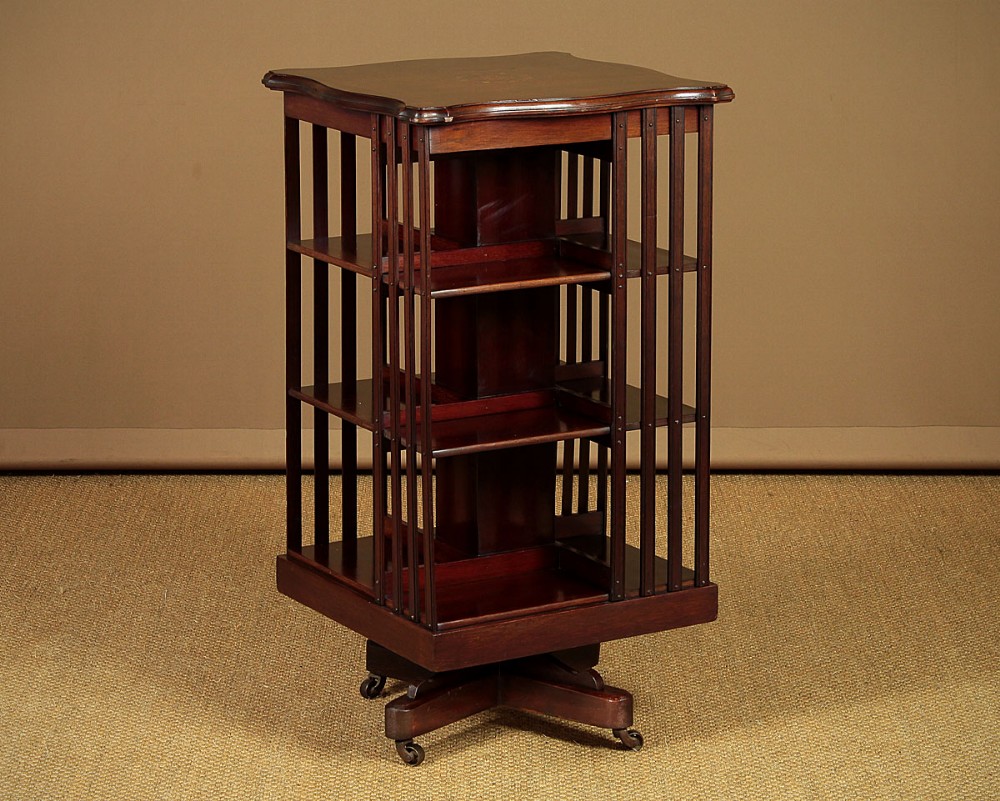 Edwardian Mahogany Revolving Bookcase c.1910.