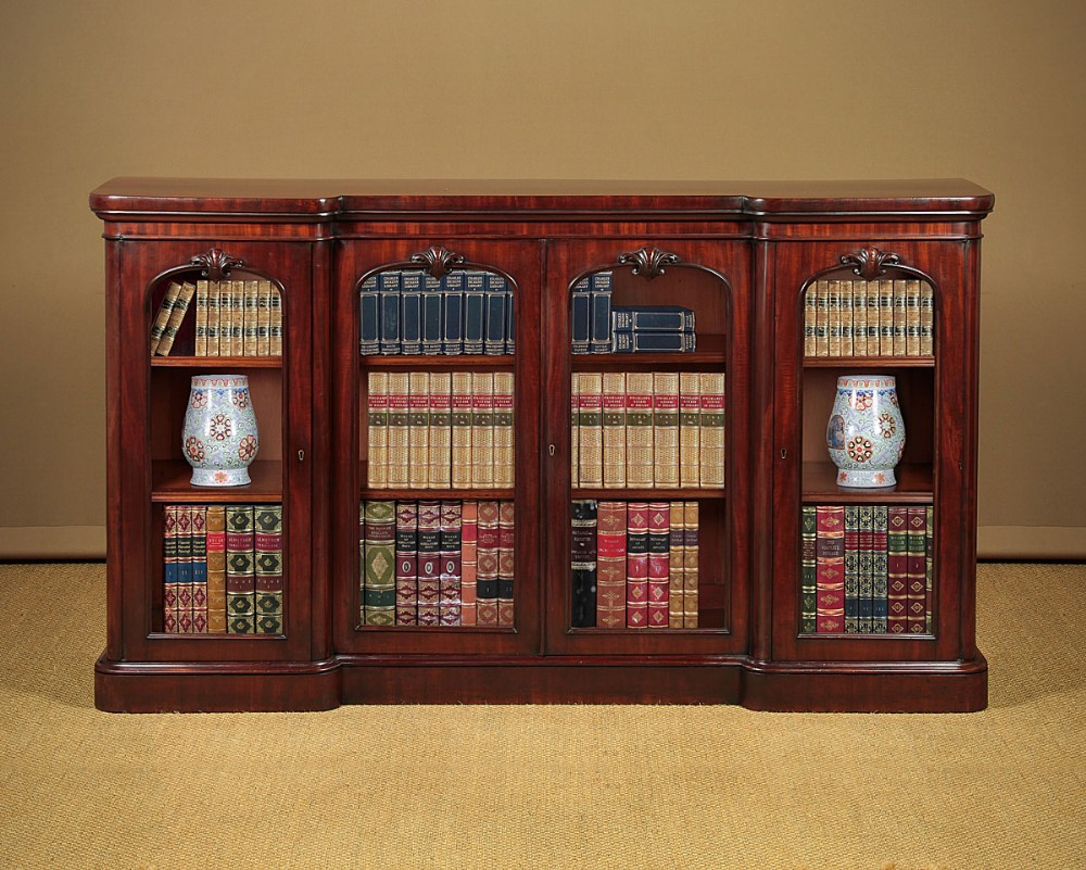 Four Door Mahogany Bookcase c.1870.