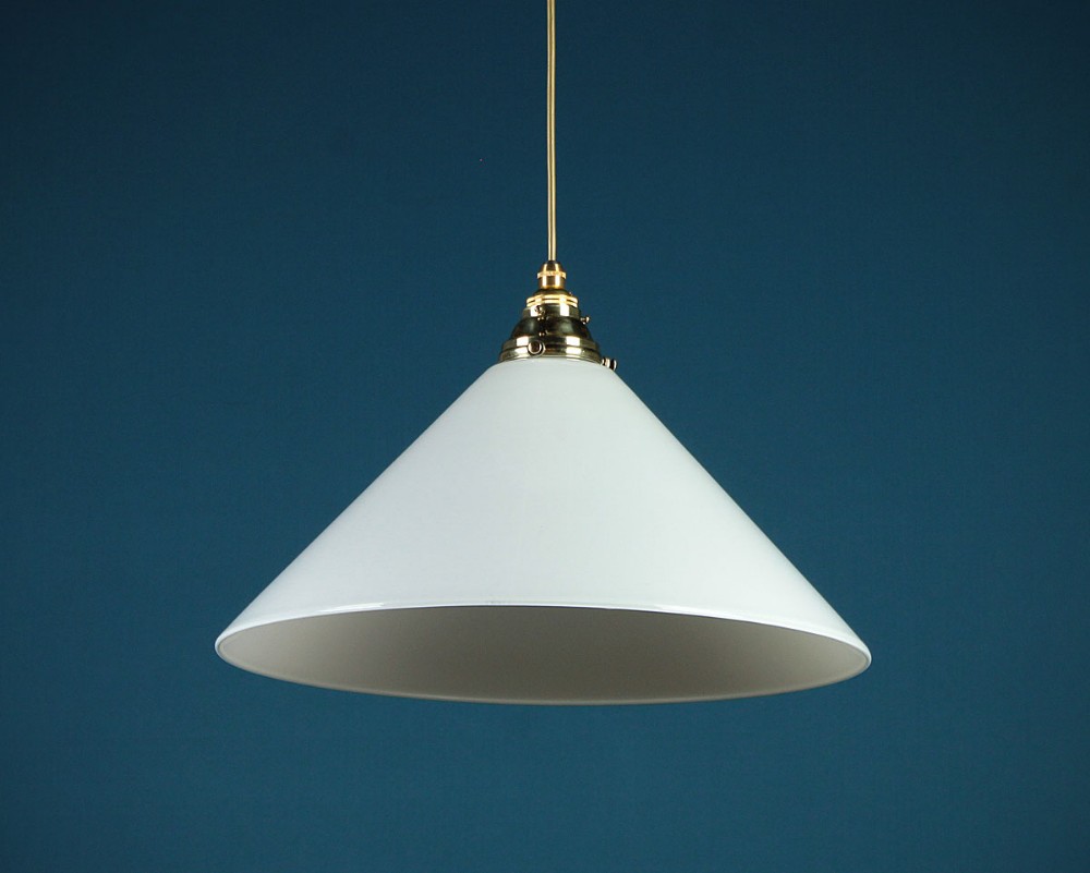Hanging Glass Pendant Light c.1920.