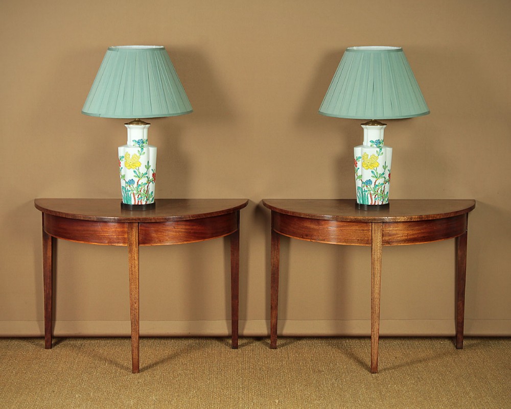 Pair George III Mahogany Side Tables c.1810. 