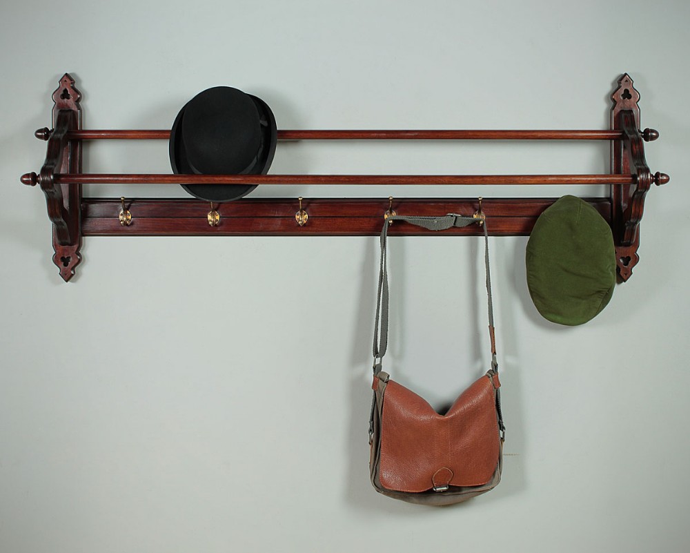 Edwardian Mahogany Hat Rack c.1905.