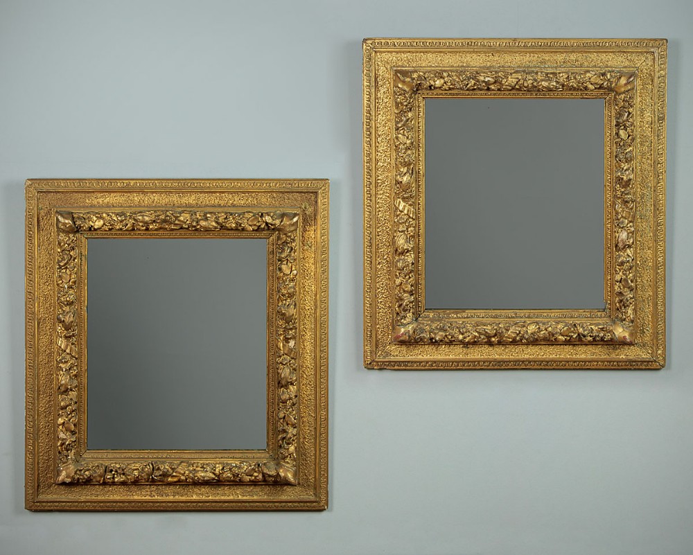 Pair of Gilt Framed Wall Mirrors c.1890.
