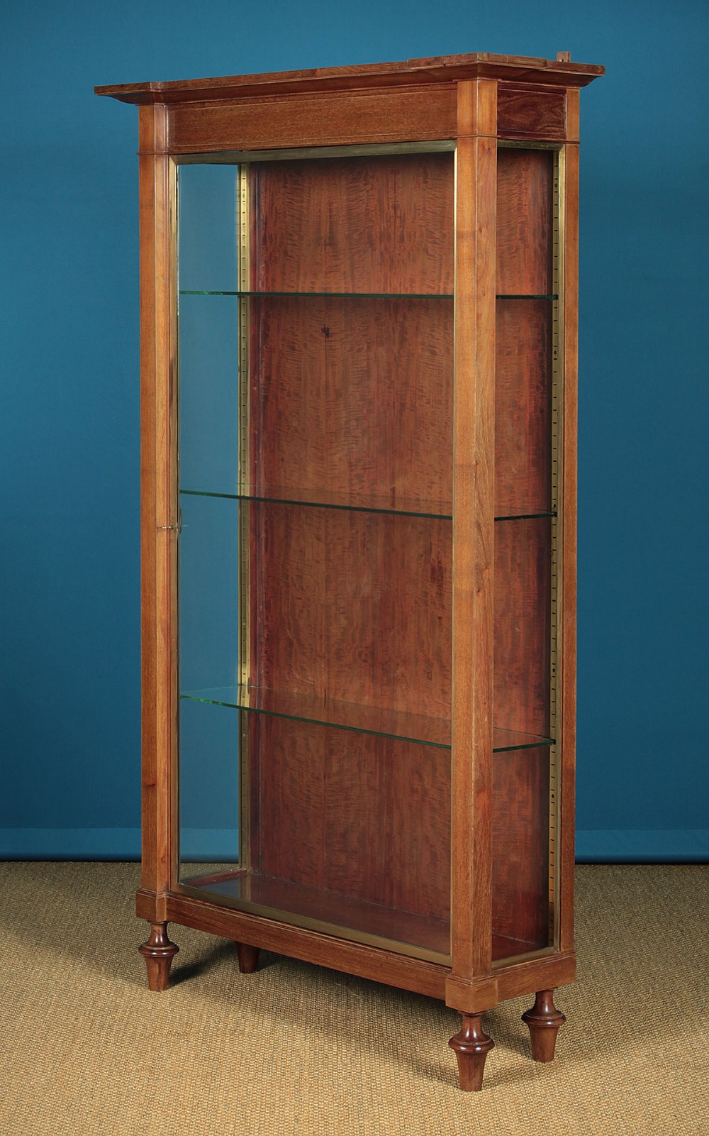 Mahogany & Brass Vitrine Shop Display c.1930.