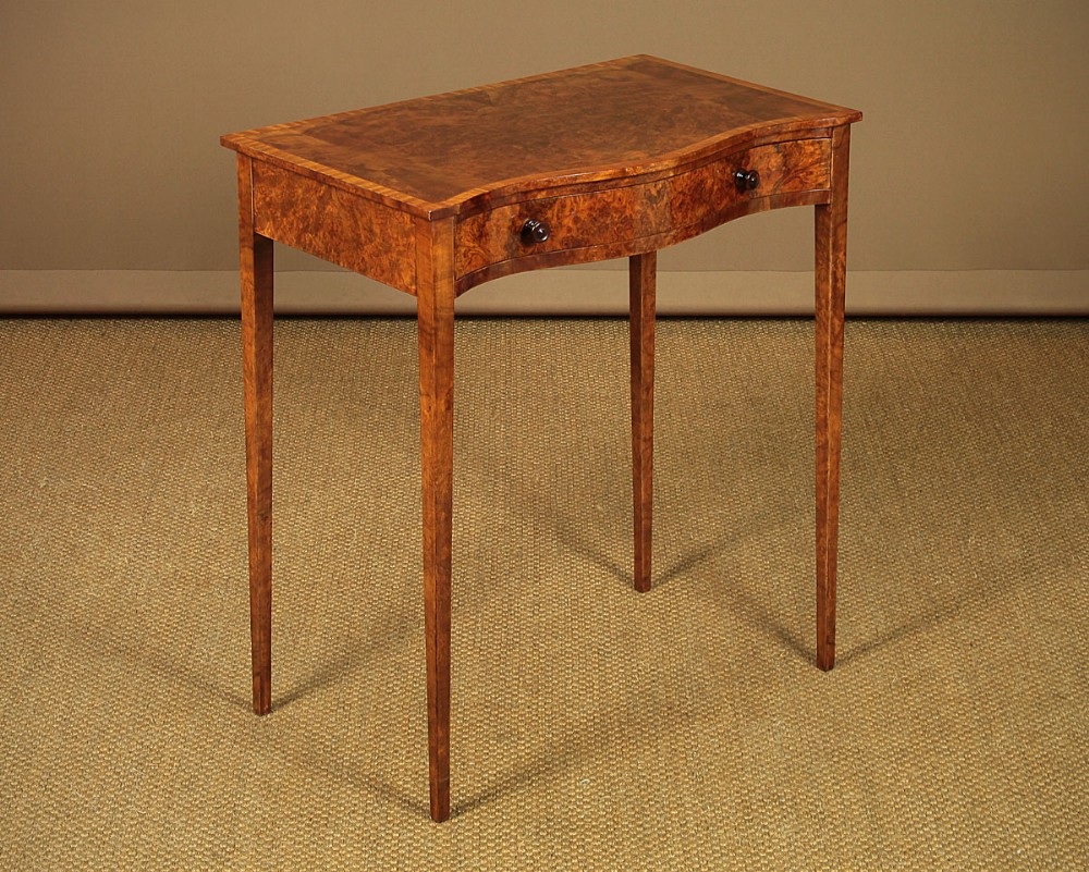 Edwardian Serpentine Front Side Table c.1910.