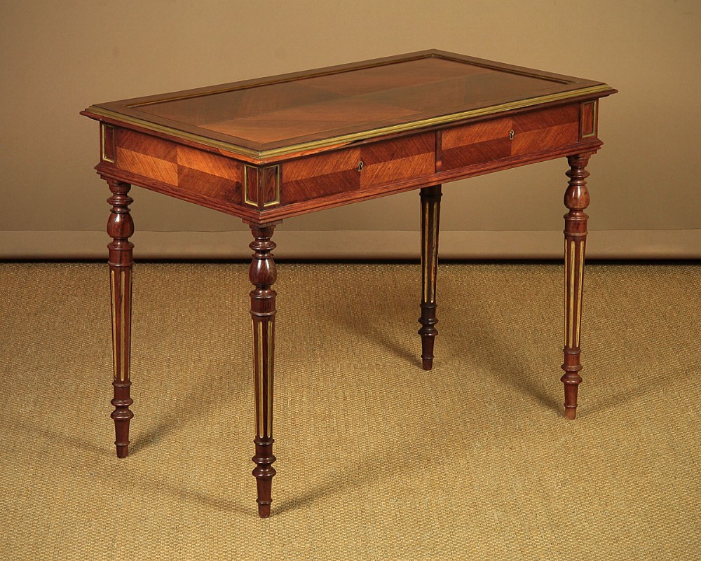 Brass Mounted Rosewood Writing Table c.1880.
