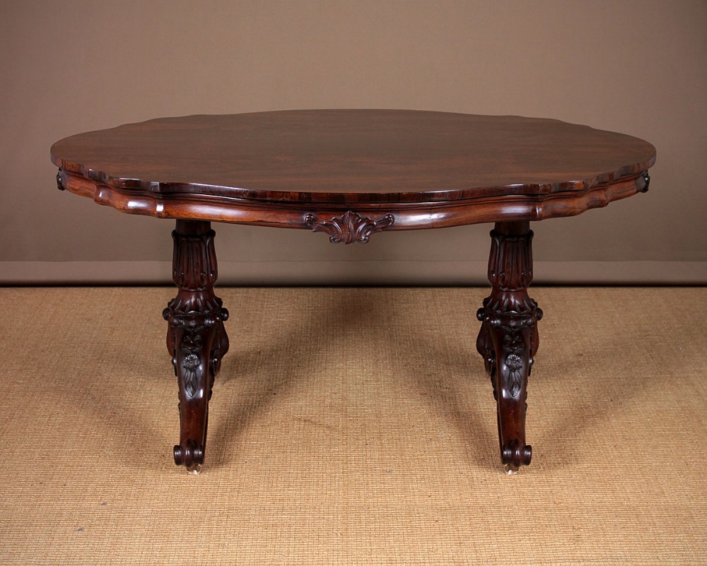 Mid 19th.c. Rosewood Oval Centre Table c.1860.