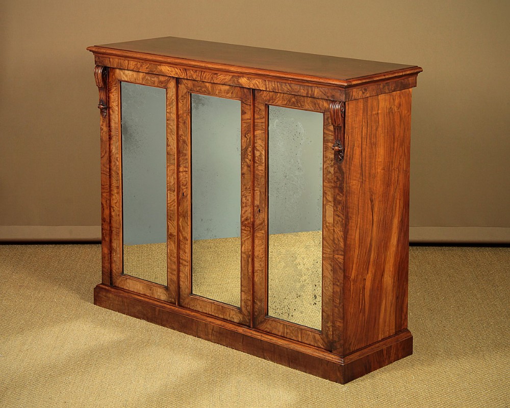 Mid 19th.c. Walnut Three Door Chiffonier Sideboard c.1860. 