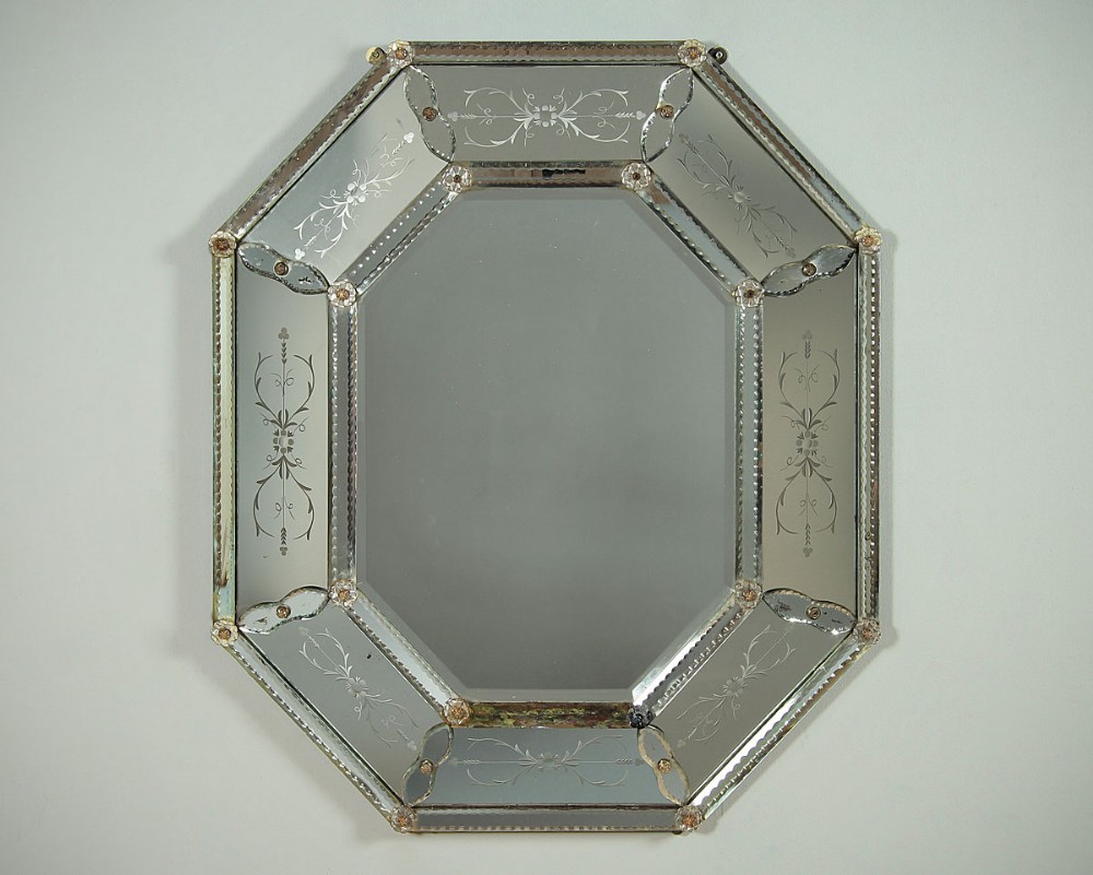 19th.c. Venetian Glass Wall Mirror c.1890.