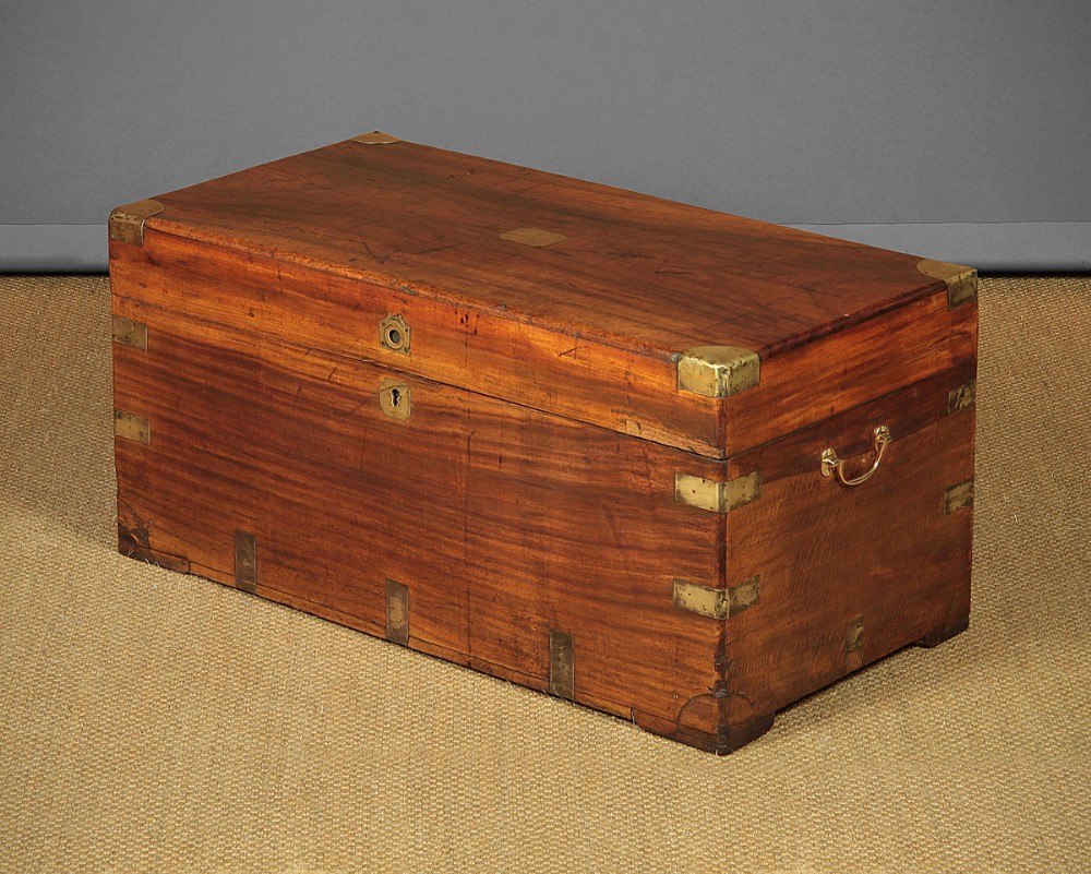 Late 19th.c. Camphorwood Campaign Chest c.1880. 