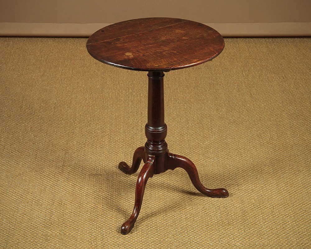 Georgian Oak Tripod Wine Table c.1800.