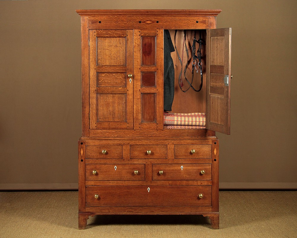 Welsh Oak Tack Cupboard c.1820.
