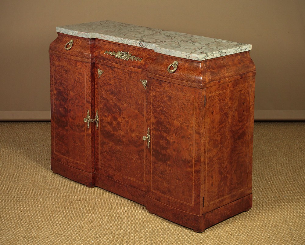 Art Deco Marble Top Side Cabinet by Guerin of Paris c.1925.