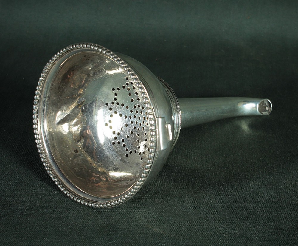 Georgian Silver Wine Funnel c.1800.