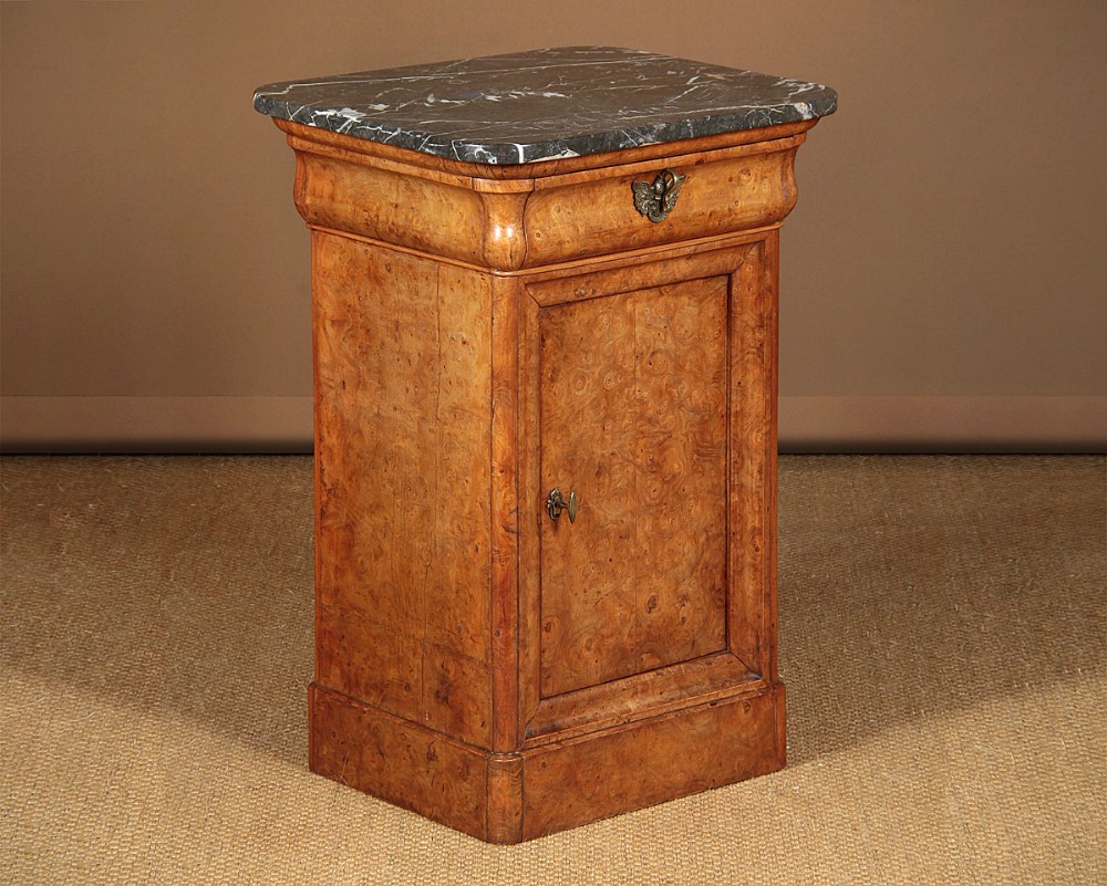 Burr Elm Pedestal Cabinet c.1830.