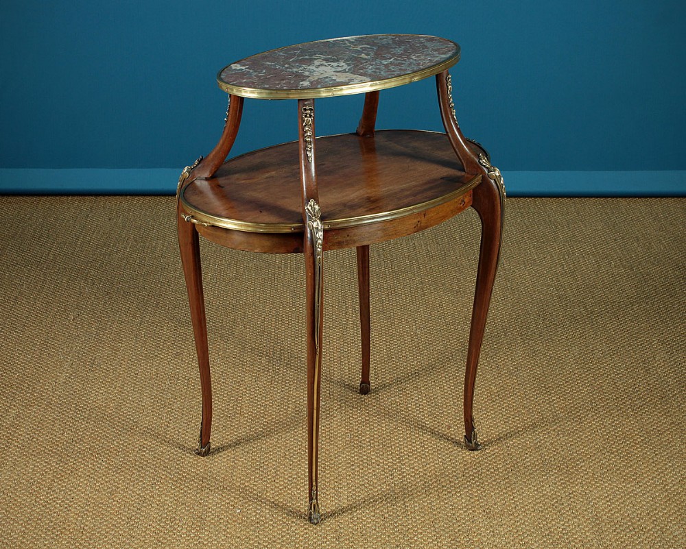 Brass Mounted & Marble Top Etagere c.1905.