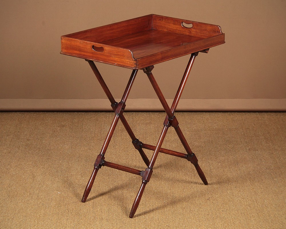 Mahogany Butler’s Tray on Stand c.1880.