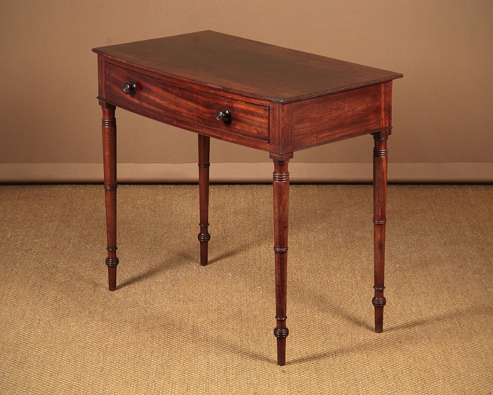 Bow Front Mahogany Side Table c.1810.
