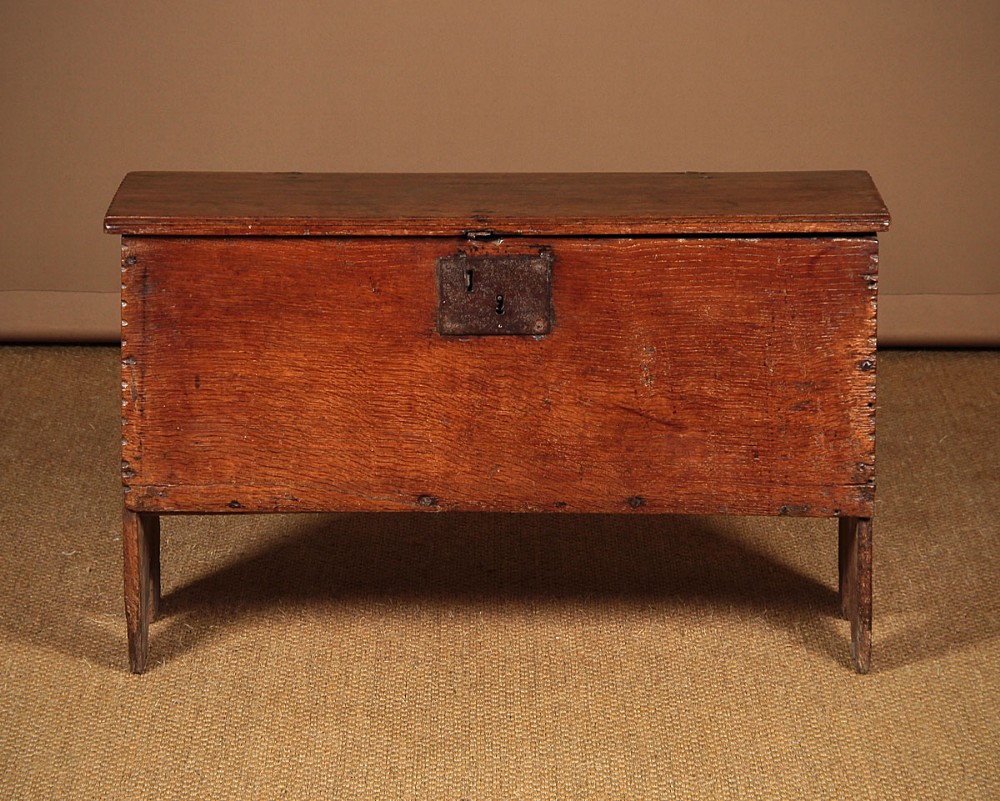 17th.c. Oak Six Plank Chest c.1650.