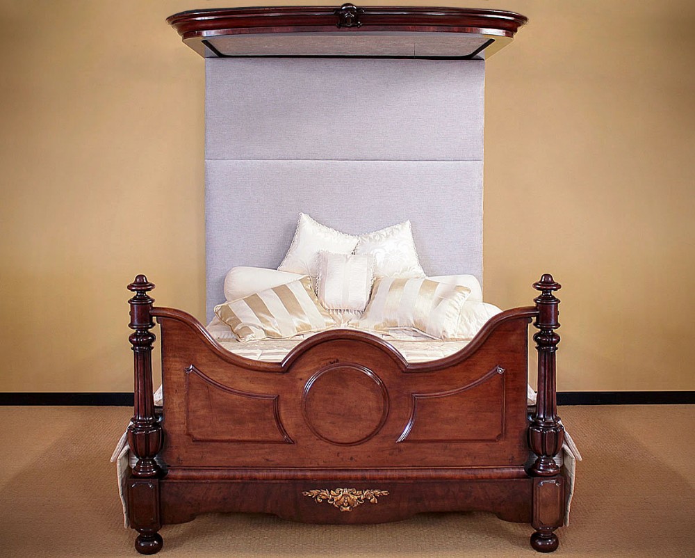 King Size Half Tester Double Bed c.1850.