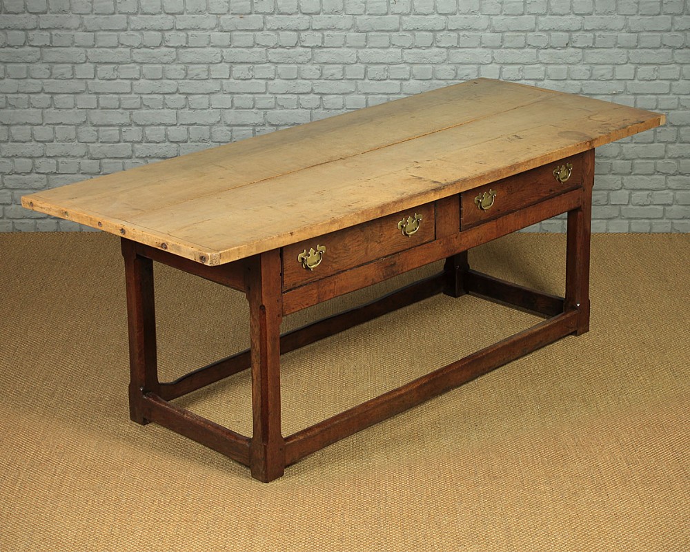 Welsh Sycamore Top Farmhouse Kitchen Table c.1820.
