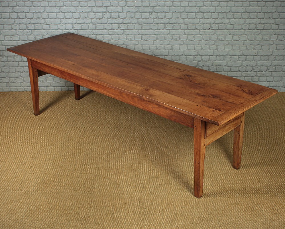 Long Cherrywood Kitchen Dining Table c.1820