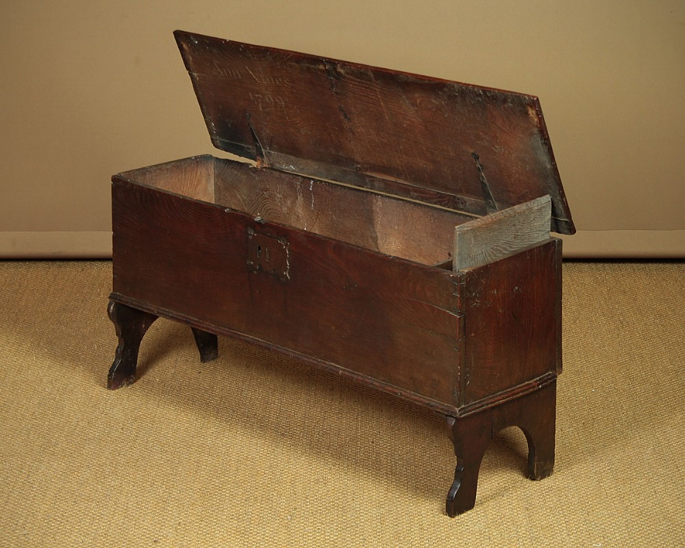 Oak Six Plank Chest c.1660.