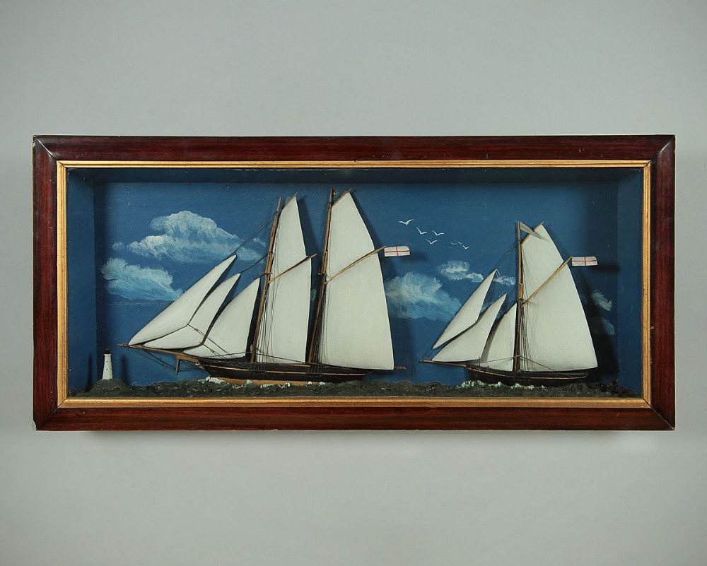 Large Maritime Diorama c.1900.