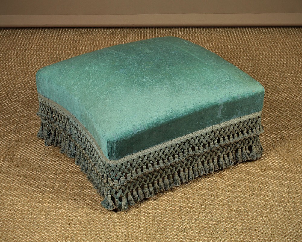 Large Foot Stool with Original Upholstery c.1900.