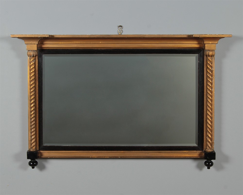 Regency Gilded Overmantle Mirror c.1820.