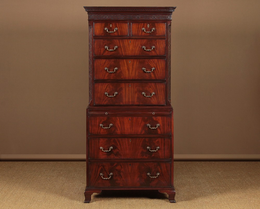 Small Mahogany Chest on Chest c.1930.