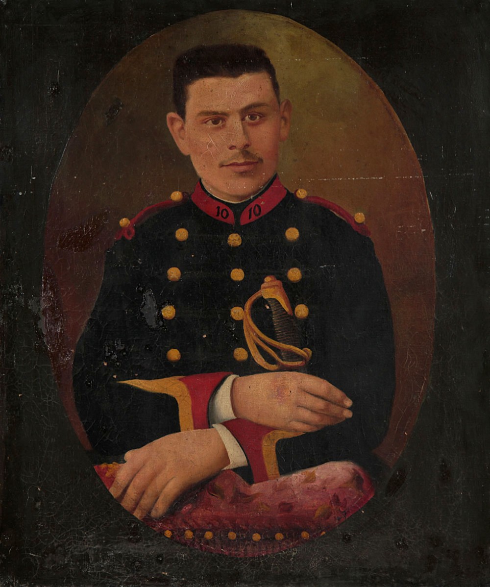 Portrait of a Young French Solidier c.1914.