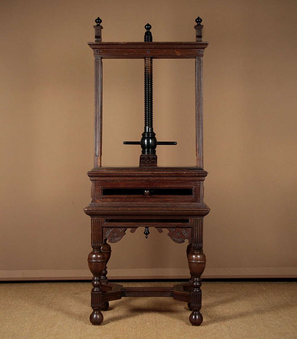17th.c. Style Dutch Oak Book Press c.1900.