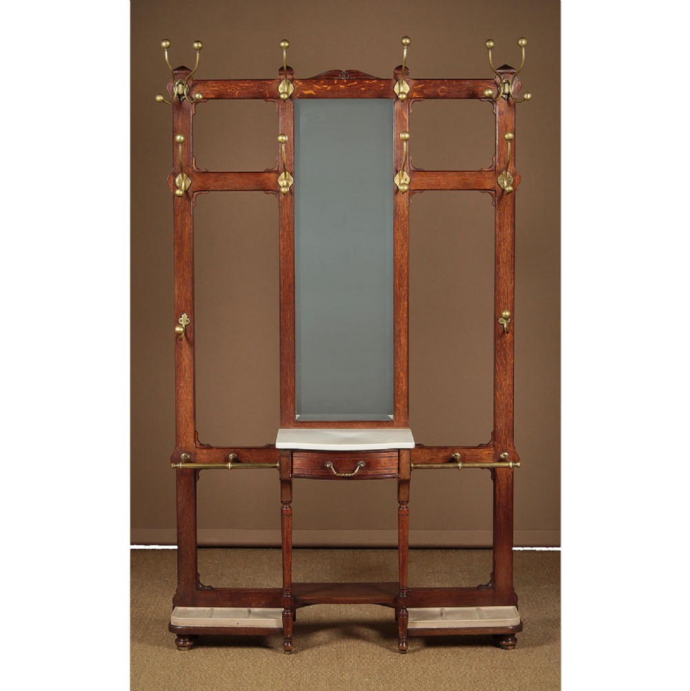 Large Oak Hallstand c.1890.