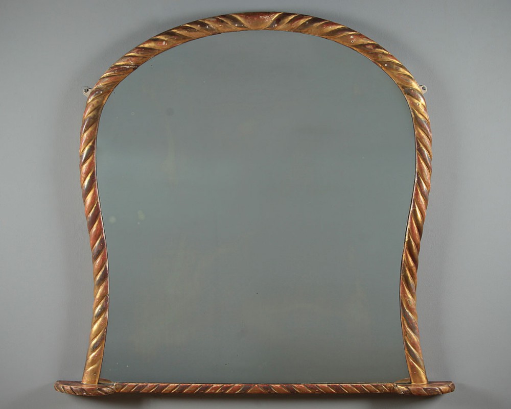 Gilded Overmantle Mirror c.1880.