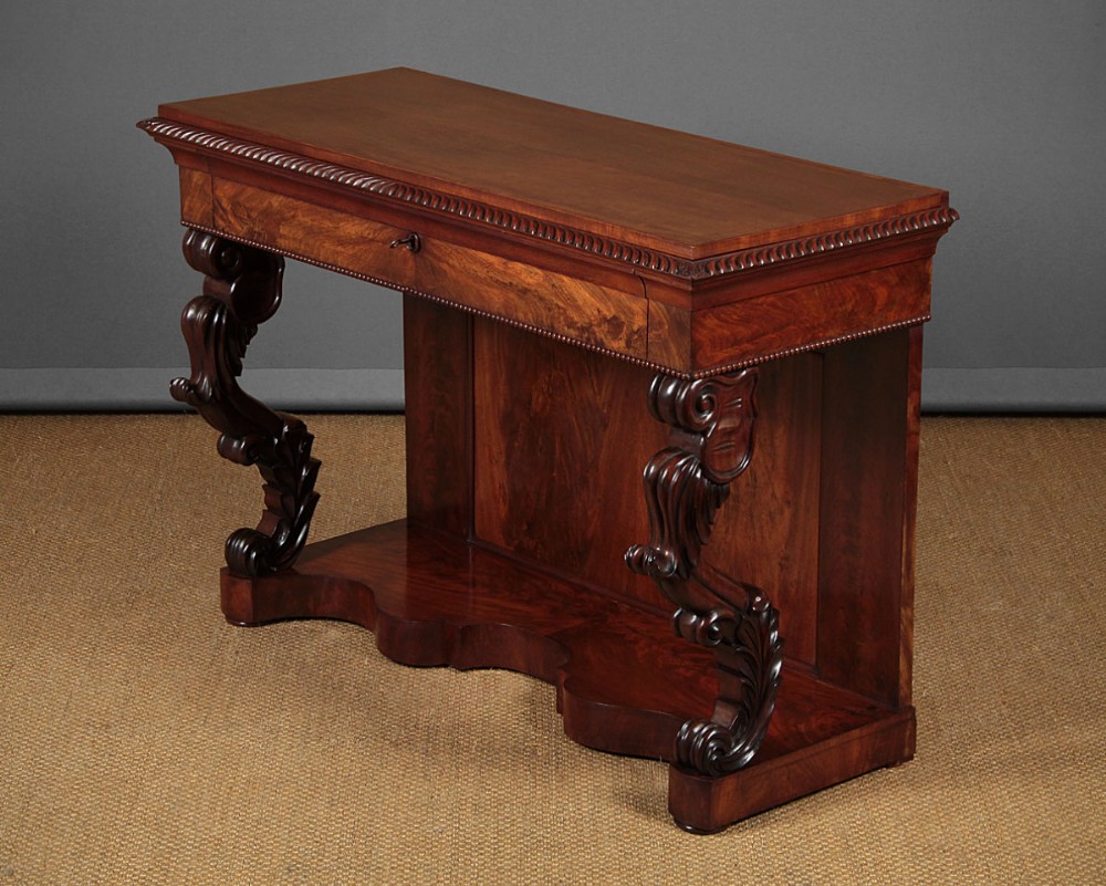 French Mahogany Console Table c.1880.