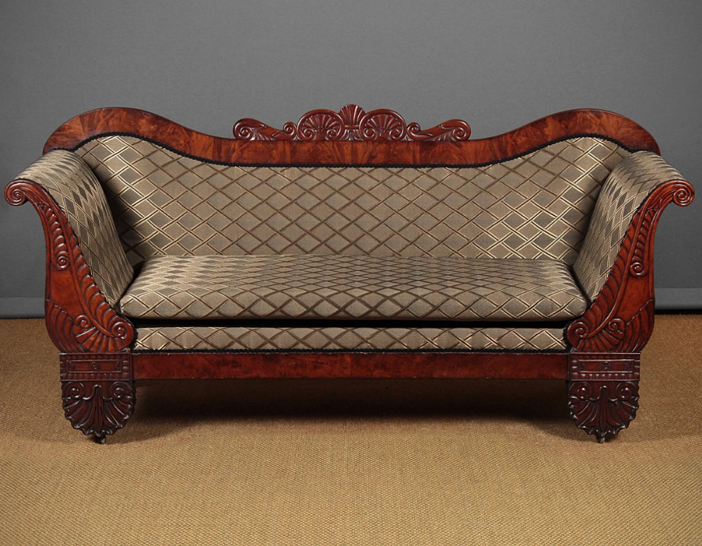 Regency Scroll End Couch c.1820.