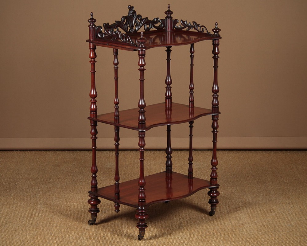 Three Tier Mahogany Dumb Waiter c.1860.