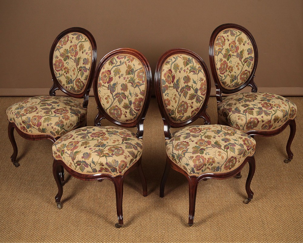 Four Rosewood Dining Chairs c.1880.